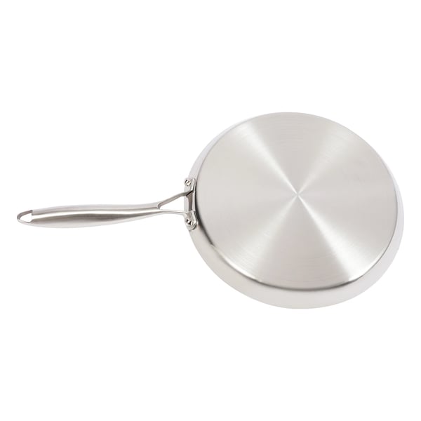Stekpanna, Rostfritt Stål, Non-stick Design,28cm, Silver-Svart