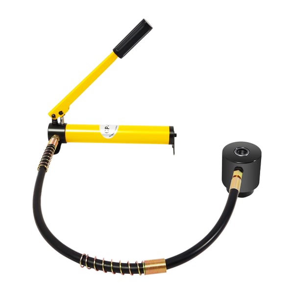 Hydraulisk Knockout Punch Driver Kit, 10 Døds, 15 Ton Tryk,Gul