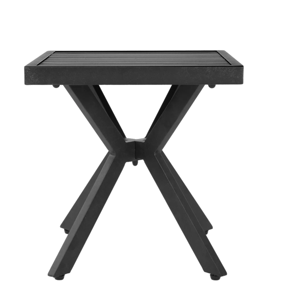 Udendørs Sidebord, Vejrbestandig, Let at Samle,Sort