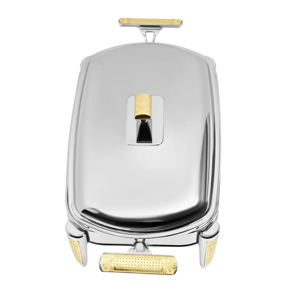 Chafing Dish, 2,2L Kapacitet, Stearinlys Opvarmningsmetode,Sølv