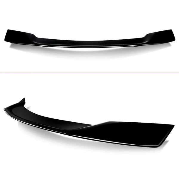 Spoilerlæbe, Forbedret Aerodynamik, Nem Installation,Glansende Sort