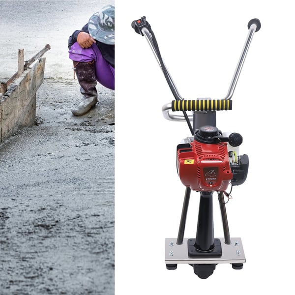 Beton Vibrationsniveau Ruler, 4-taktsmotor, Letvægtsdesign,Rød Sort
