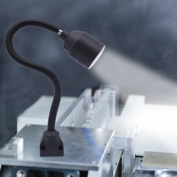 CNC Arbejdslampe, 5W LED, Energi Effektiv Belysning,Sort