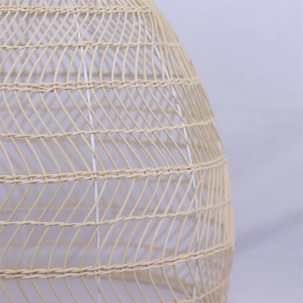 Riippuvalaisin, bambu ja rauta, LED-yhteensopiva,Dia 35CM, Ei lamppua