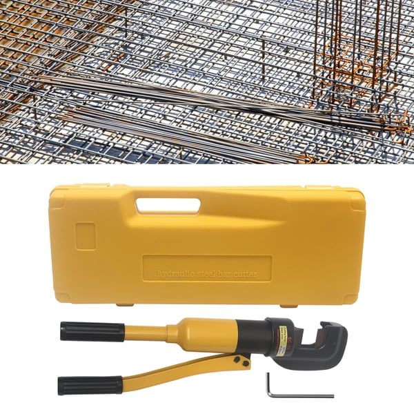 Hydraulisk Armeringsjernsklipper, Høj Skærekraft, Bærbart Design,Gul