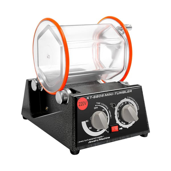 Smykke Poleringsmaskine, 5-Hastigheds Kontrol, Kompakt Design,60W