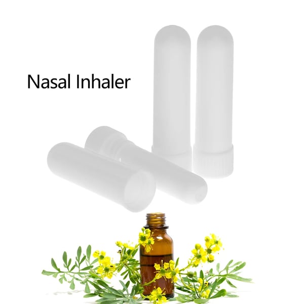 Inhalator Stift, Bærbar Design, Genanvendeligt Aromaterapi Værktøj,HVID
