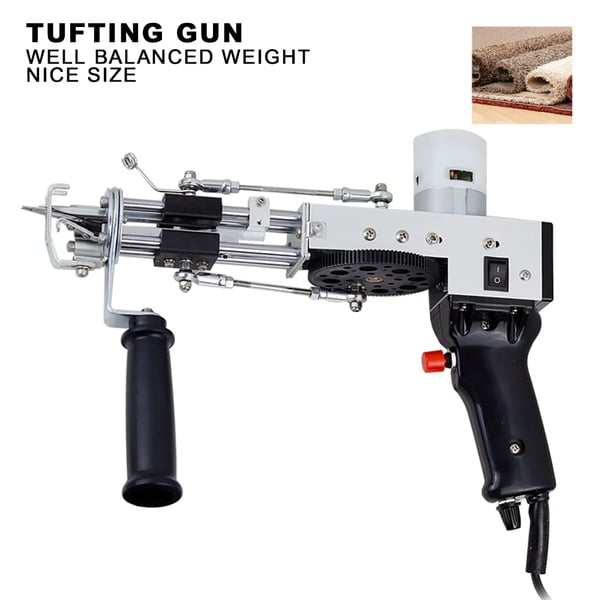 Elektrisk Tufting Pistol, Justerbar Højde på Pile, Højhastighedsydelse,EU STIK