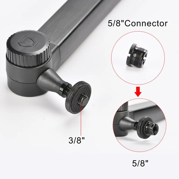 Mikrofonholder, Metal Boom Arm, 1KG Belastningsevne,NBA-6