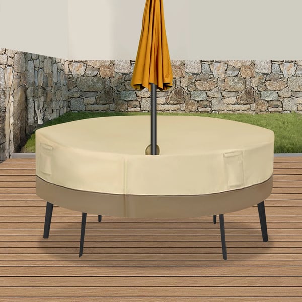 Borddække, Vandtæt Materiale, UV Beskyttelse,Beige