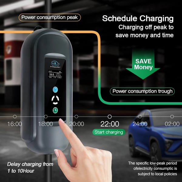 EV-lader, 11KW effektudgang, fleksible strømindstillinger,Type2