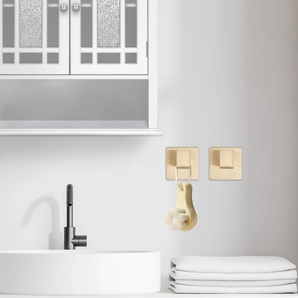 Badeværelsestilbehør Sæt, Moderne Rustfrit Stål Design, Væghængt,Guld