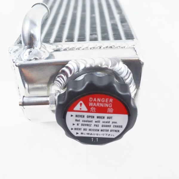 Radiator, aluminiumkonstruktion, direkte pasform til CR85R/CR85RB 2003-2008, høj køleeffektivitet, poleret finish