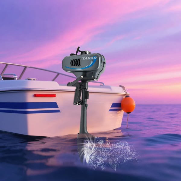 Utombordsmotor, 2-taktsmotor, manuell start,GRÅ