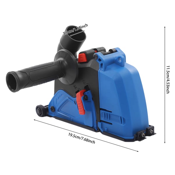 Skæredustskærm, Materiale: PA6-GF30, Produktstørrelse: 19,5 x 11,5 cm, Kompatible vinkelsliber størrelser: 125 mm, 150 mm, Maksimal skærebredde: 40 mm