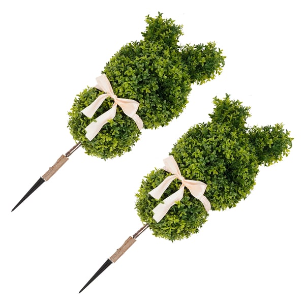 Topiary Plante, Dekorativ Kaninestil, 89cm Højde,grøn