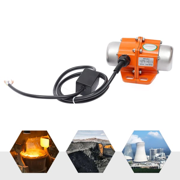 Vibrerende motor, 30W, 3000 RPM, 220V (1 fase), vandtæt IP65, 25 kg vibrerende kraft