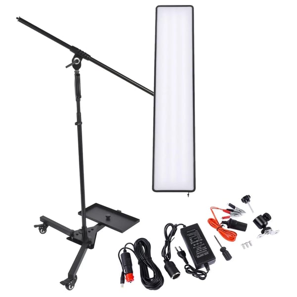 Bilkarosseri Lampe, Holdbart plastik, 25 x 12 x 3 cm, Sort, Egnet til forskellige PDR-applikationer, LED