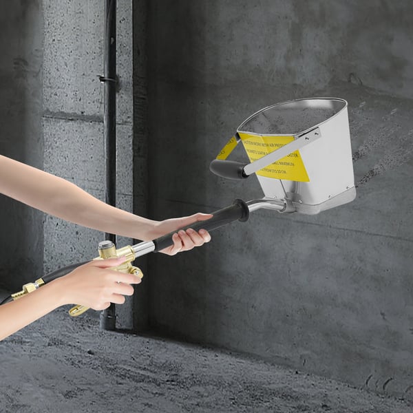 Cement Spray Gun, 3,5L Kapacitet, 1/2" Luftindtag, 4 Sprayhuller, Kompakt Design, Ergonomiske Håndtag