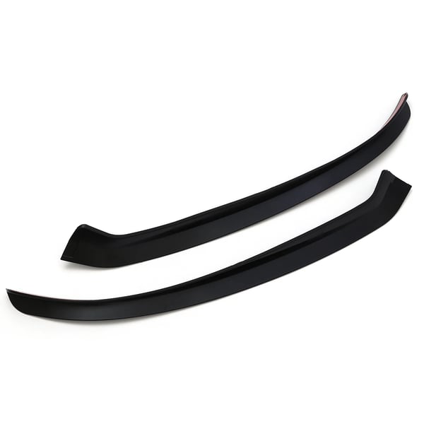 Front Nedre Bumper Lip Splitter, Holdbart Plastik, Nem Installation,Glansfuld Sort