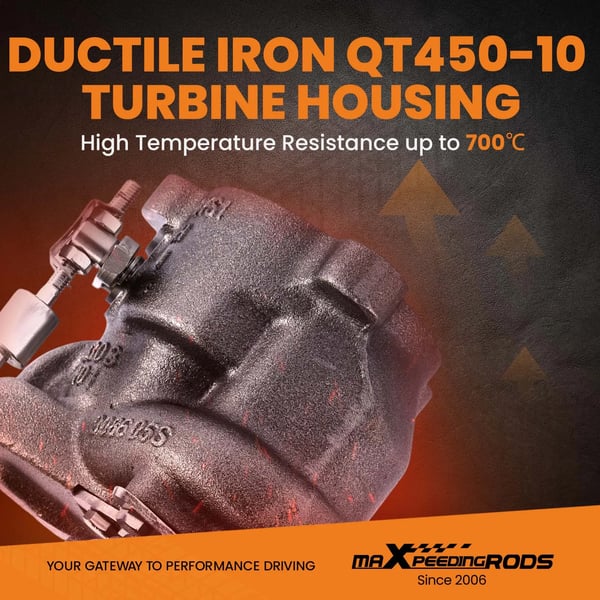 Turbocharger, Varelængde 27 cm, Varebredde 26 cm, Varehøjde 21 cm, Varevægt 6 kg
