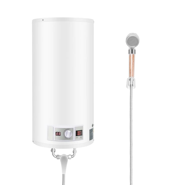 Elektrisk Vandvarmer, 80L Kapacitet, Væghængt Design,2kw, HVID