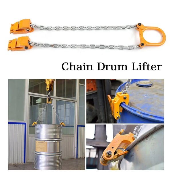 Kæde Trommel Lifter, 1000 kg Kapacitet, Mangan Stål Materiale, Dobbelt Kæde Mekanisme, Sikkerhedslåsesystem, Holdbart Design