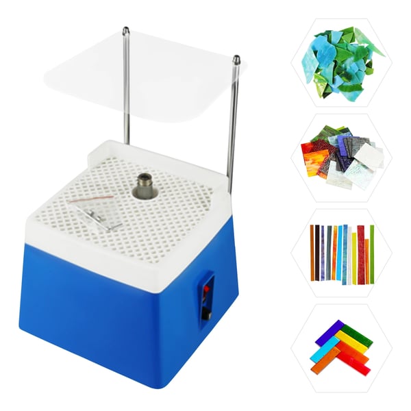 Mini Glas Grinder, Effekt 65W, Spænding 220V, Maskinstørrelse 19,5 x 19,5 x 18 cm, Rotationshastighed 4200 o/min, Vægt 2,36 kg