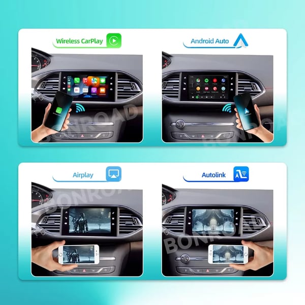 Langaton Carplay-adapteri, tukee Android Autoa, helppo asentaa,SMEG MRN -järjestelmä