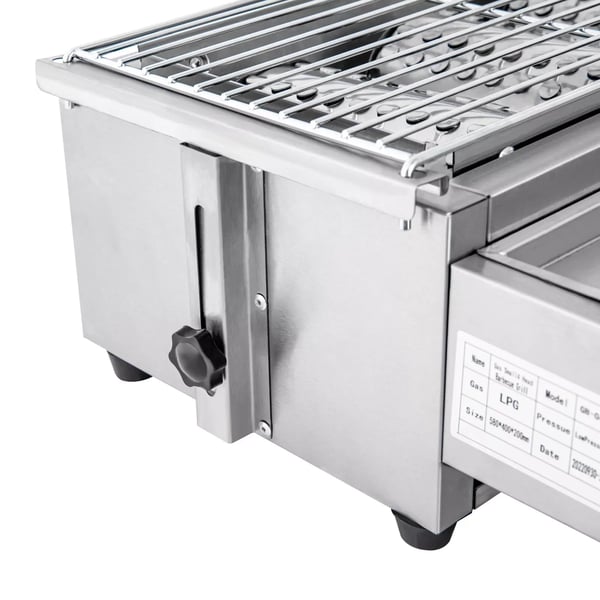 Gasgrill, 4 brændere, nem at rengøre,Sølv
