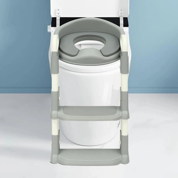 Toiletbræt, Højdejusterbart, Sikkerhedsfunktioner,GRÅ