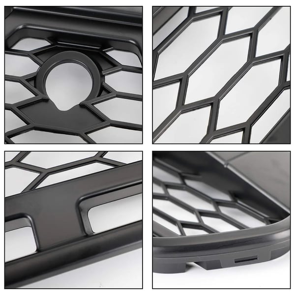 Front Bumper Gitter, ABS Plast, Passer til Ford Transit MK8 (2015-2018), Direkte Erstatning, Front Placering, Forbedret Luftstrøm