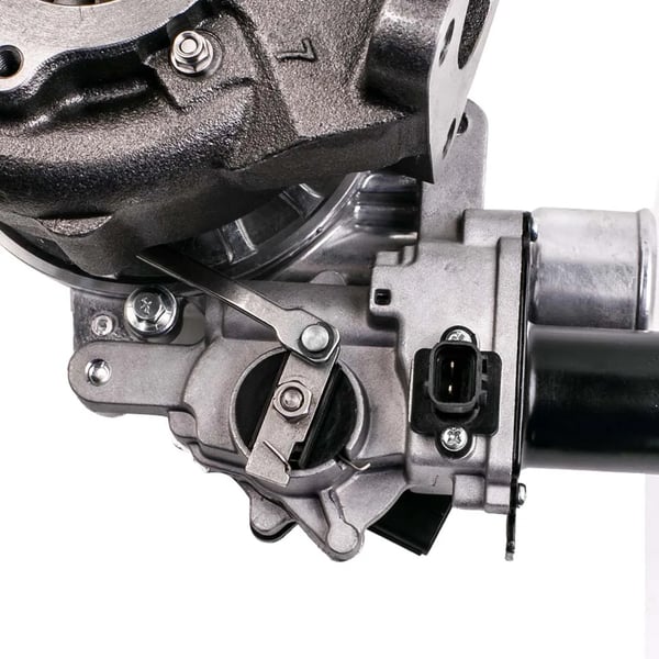 Turbocharger, 30 cm længde, 27 cm bredde, 30 cm højde, 10 kg vægt, 171 HK output