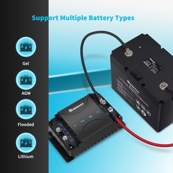 DC-DC On-Board Batterioplader, 12V, 30A Udgang, Indgangsspænding 8V-16V, Høj Effektivitet 95%, Kompakt Størrelse