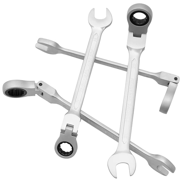 Ratskruetrækkersæt, Krom Vanadium Stål, Ergonomisk Design,Sølv