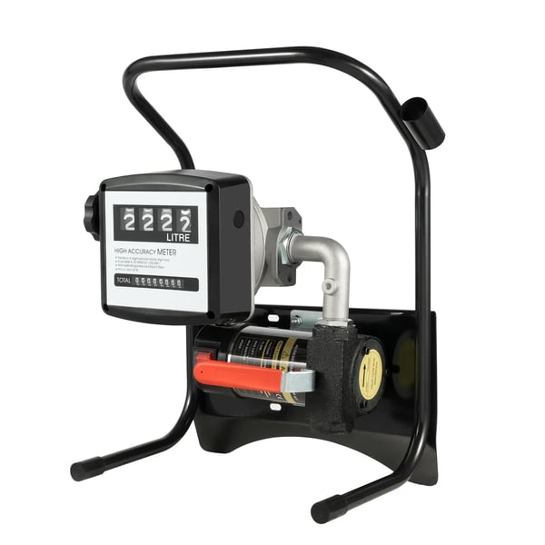 Oliepumpe, Høj Flow Rate, Holdbar Støbejernskonstruktion,sort