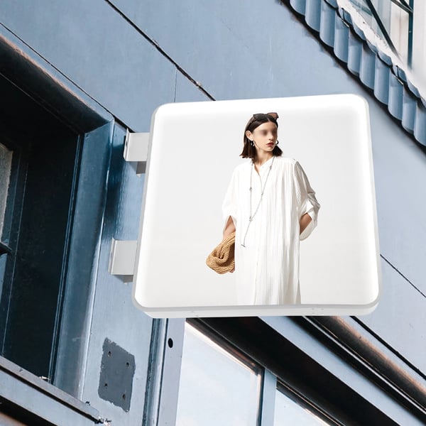 LED Reklame Lysboks, 16W Effekt, 250V Spænding, 60*60*14 cm Dimensioner, 10000K Farvetemperatur, 1600lm Lumen Udgivelse