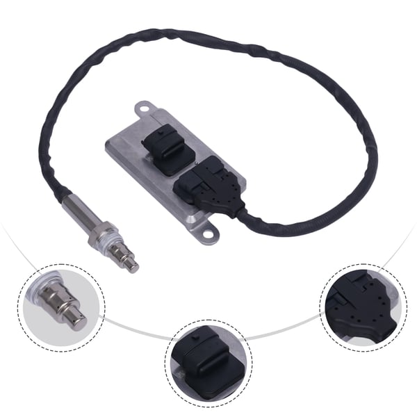 NOx-sensor, 24V, 4 stik, motorassemblagekomponent, metal og plastik, egnet til Volvo Renault lastbil