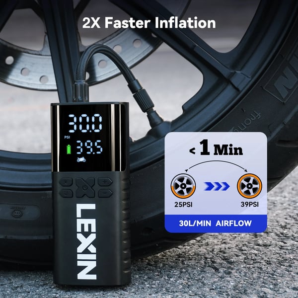 Däckpump, 150PSI, Smarta Lägen, LEXIN P4