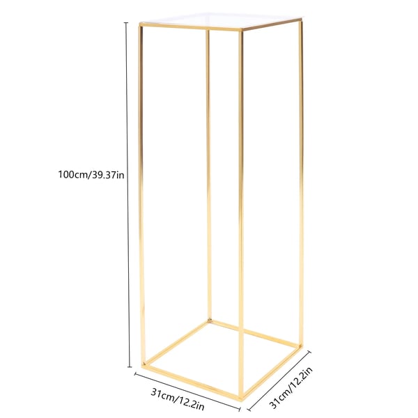 Blomsterstand, Holdbar Metal Konstruktion, Alsidige Dekorationsmuligheder,Guld
