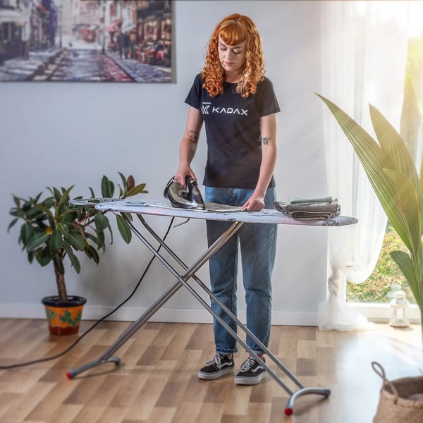Strykbord, Ergonomisk Design, Höjdjustering,Blå