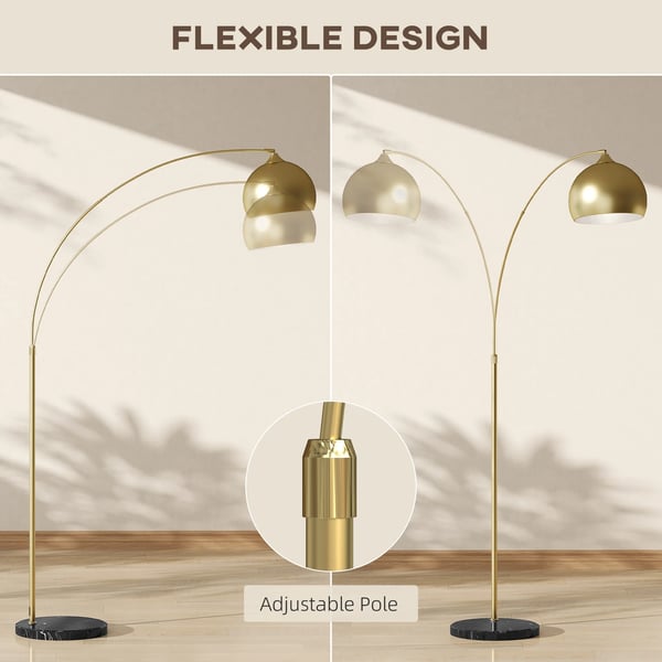 Gulvlampe, Justerbar Højde, E27 Sokkeltype, 31-40W Effekt, 220V Spænding, 60 Lumen