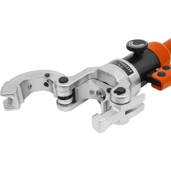 Hydraulisk Crimping Værktøj, 360° Rotationshoved, Kompatibel med Flere Dødsæt,Rød