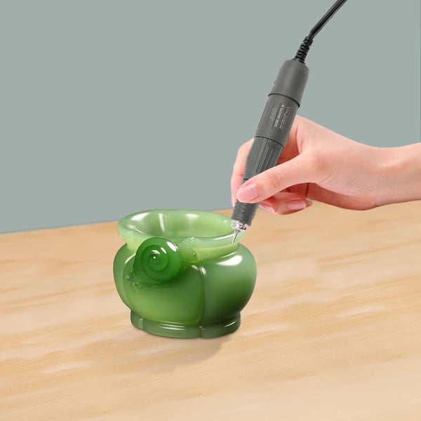 Rotary Gravør, 45000 RPM Præcisionsværktøj, Ergonomisk Design,Lys Grå