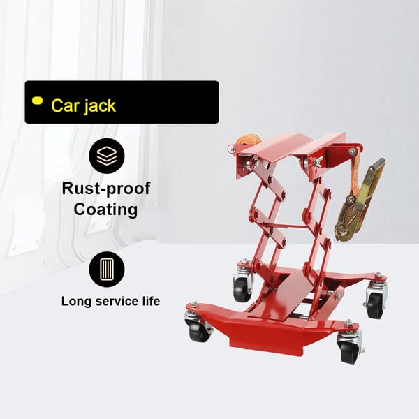 Transmission Jack, Kapacitet 200kg, Højdeområde 185-590mm, Bredde Dimensioner 420 x 400mm, Driv Socket Størrelse 1/2" Sq. Dr., Vægt 18.50kg