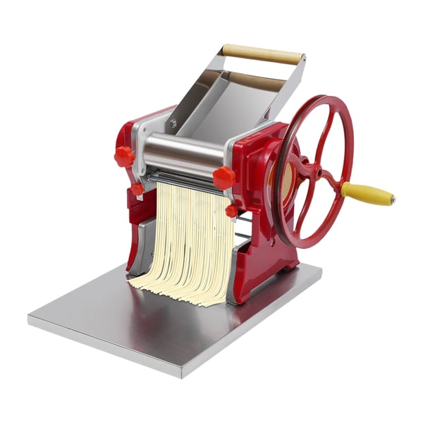 Pasta Maker, Manuel Rullemaskine, Nudelskærer,Rød