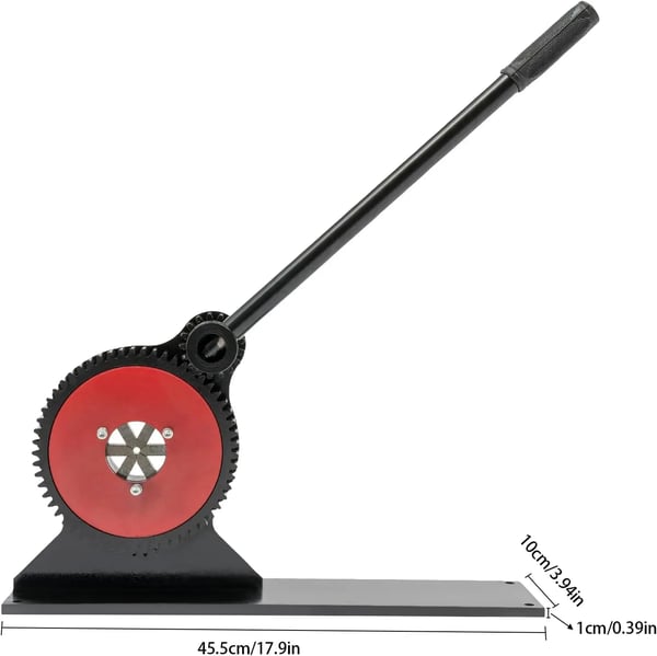 Hydraulisk Slangepresse, Ergonomisk Greb, Holdbar Støbejernskonstruktion,sort