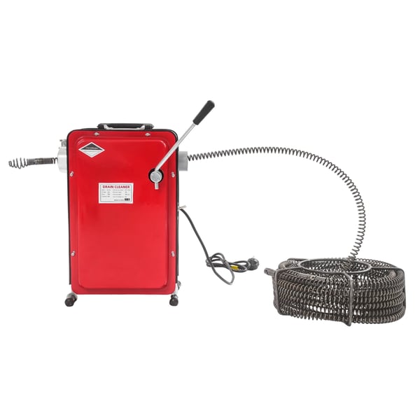 Rør rengøringsmaskine, 30m rengøringslængde, 400rpm hastighed, kompakt design, holdbar konstruktion, kompatibel med 20-100mm rør