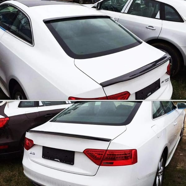 Bagagerumsspoiler, Audi A5 Coupe Kompatibilitet, Holdbart Design,glans sort