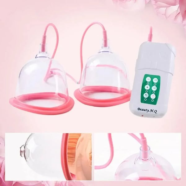 Bröstpump, Elektrisk Drift, Silikonmaterial,Rosa, EU-kontakt